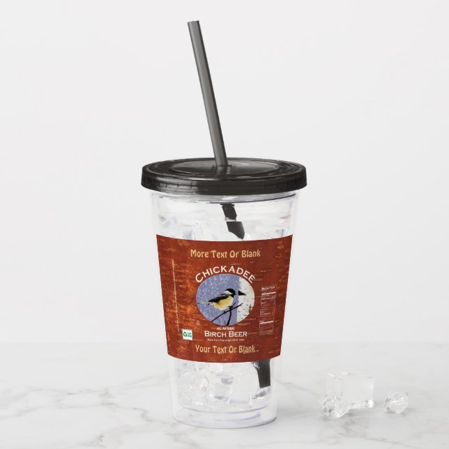 Chickadee Birch Beer Beer Acrylic Tumbler (Front Ice)
