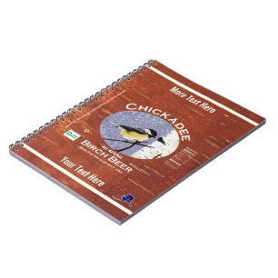 Chickadee Birch Beer Label Notebook