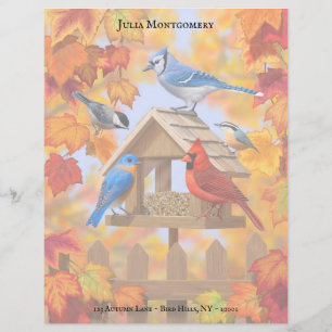 Chickadee Bluebird Cardinal Jay Autumn Bird Feeder