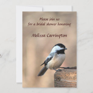 Chickadee Bridal Shower Invitation