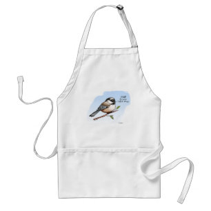 CHICKADEE BUFFALO WINGS by Jeff Willis Art Standard Apron