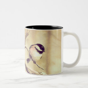 CHICKADEE by SHARON SHARPE Two-Tone Coffee Mug