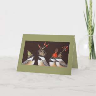 Chickadee card