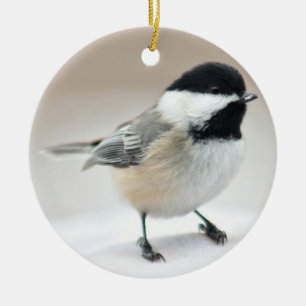 Chickadee Ceramic Tree Decoration