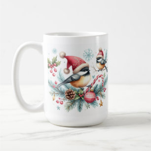 Chickadee Christmas Coffee Mug
