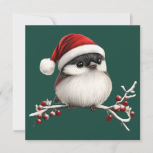 Chickadee Christmas Greeting Card