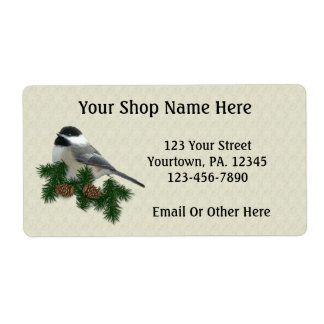 Chickadee Custom Product or Business Labels