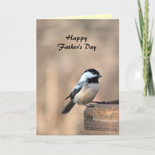 Chickadee Fathers Day Card