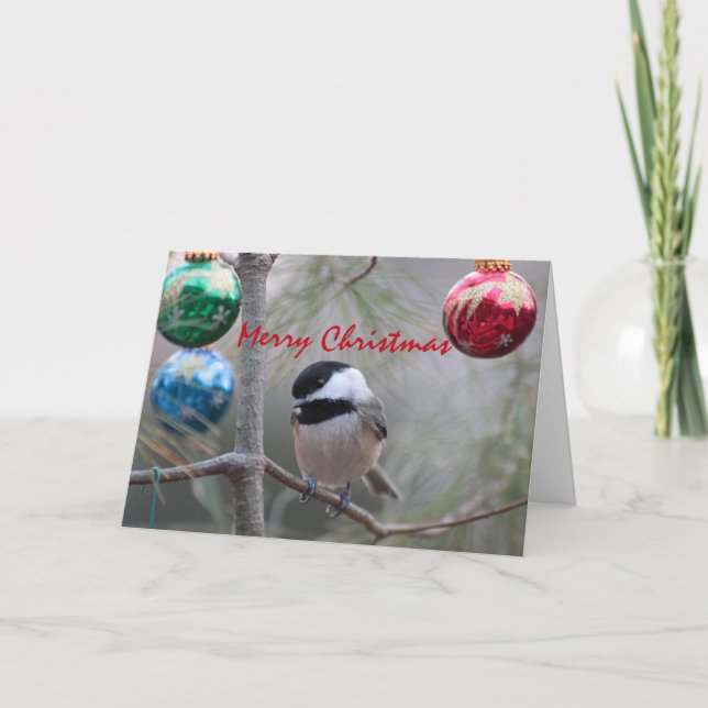 Chickadee Holiday Card (Front)