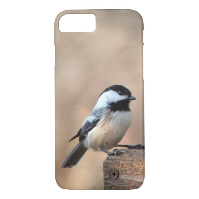 Chickadee in a Golden Light iPhone 7 Case (Back)