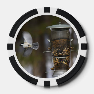 Chickadee In Flight Poker Chips
