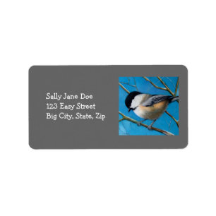 CHICKADEE IN PASTEL: ADDRESS LABELS