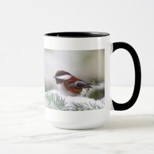 Chickadee in the Snow Mug