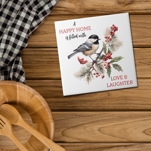 Chickadee Love and Laughter Home Tile (Creator Uploaded)