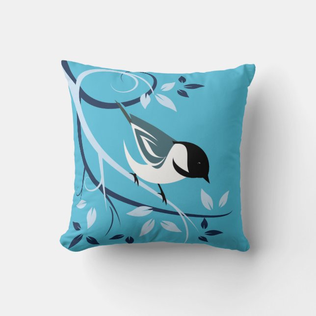 Chickadee Lover Gifts Cushion (Front)