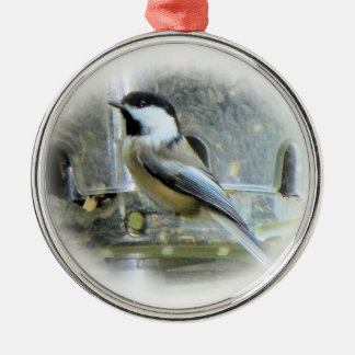 Chickadee Metal Tree Decoration