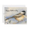 Chickadee Mothers Day Postcard Watercolor