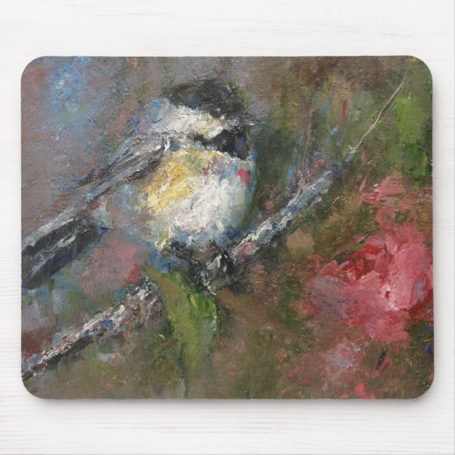 chickadee mouse mat (Front)
