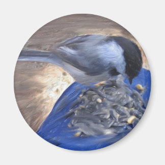 "Chickadee on my Knee" Magnet