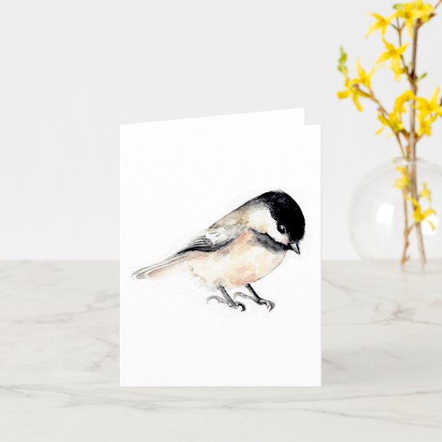 Chickadee Painting Watercolor  Card (Chickadee Painting Watercolor Card from Jenn's Emporium. )