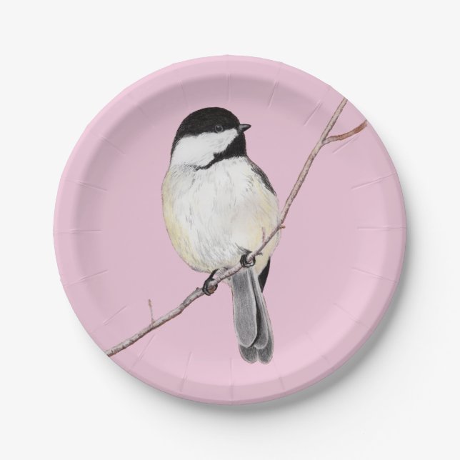 Chickadee Paper Plate (Front)