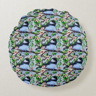 Chickadee Pouf Pillow