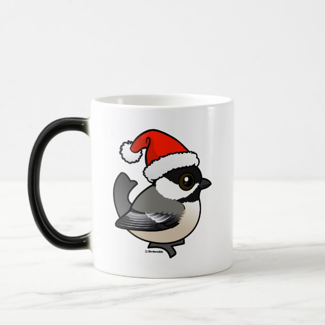 Chickadee Santa Magic Mug (Left)