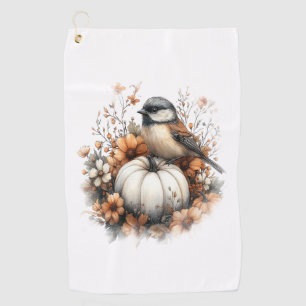 Chickadee Shirt Country Pumpkin Golf Towel