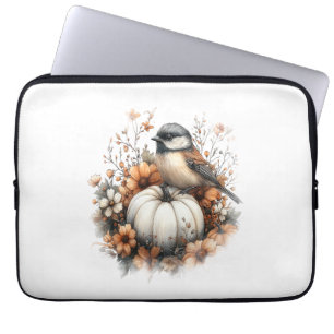 Chickadee Shirt Country Pumpkin Laptop Sleeve