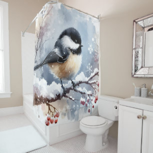 Chickadee Shower Curtain
