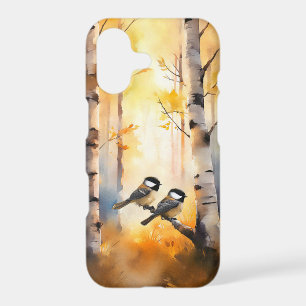 Chickadee Song Birds in an Autumn Forest