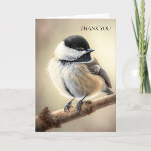 Chickadee Thank You Card