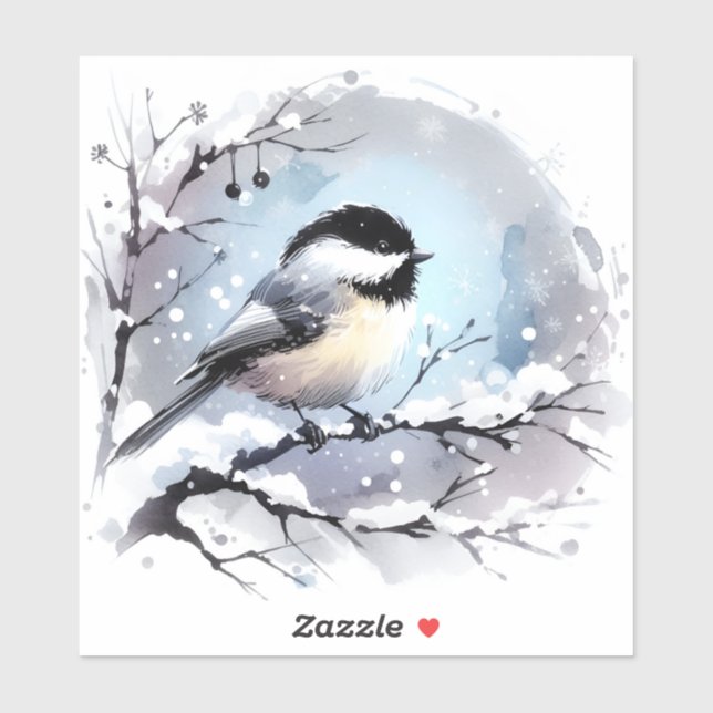 Chickadee Vinyl Sticker (Sheet)