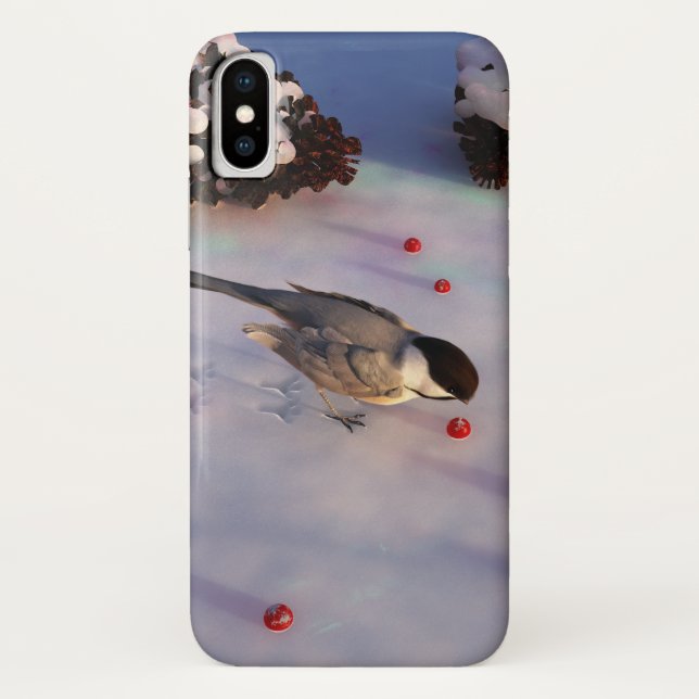 Chickadee Winter iPhone Case (Back)