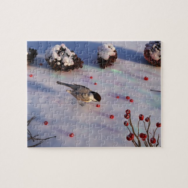 Chickadee Winter Puzzle (Horizontal)