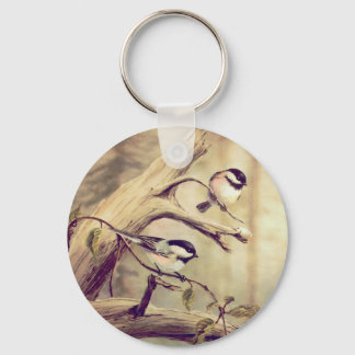 CHICKADEES by SHARON SHARPE Key Ring