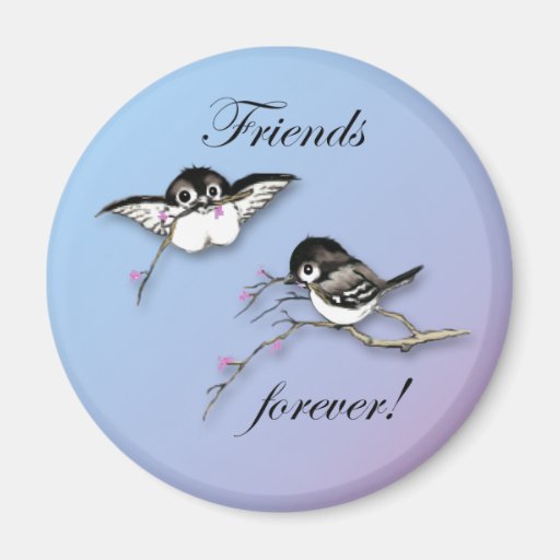 Image of Chickadees Friends Forever Magnet
