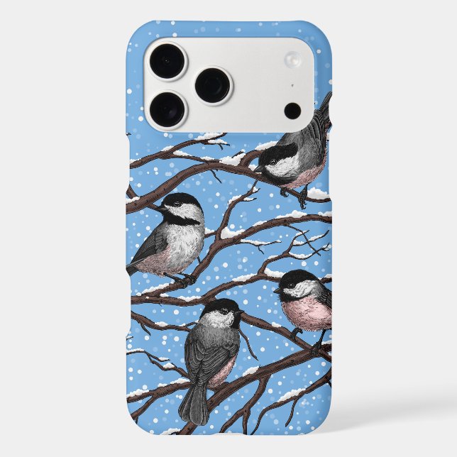 Chickadees in winter (Back)