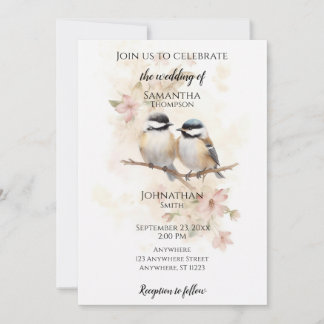 Chickadees Invitation