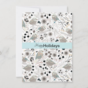 Chickadees Sweet And Cute Holiday Greetings