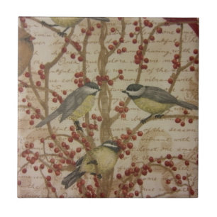 Chickadees Tile