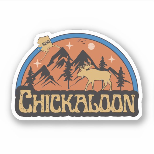 Chickaloon, Alaska Sticker (Front)