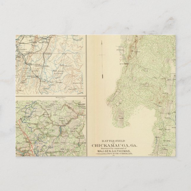 Chickamauga, Ga Postcard (Front)