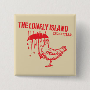 Chicken 15 Cm Square Badge