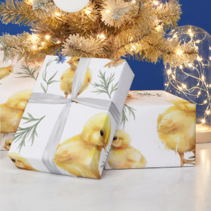 Chicken 1st birthday Farm animal Birthday Wrapping Paper