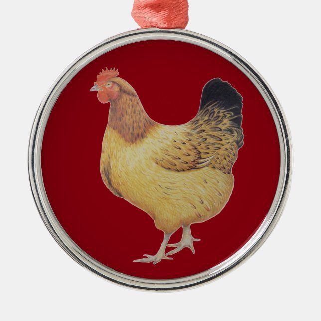 Chicken 2012 metal tree decoration (Front)