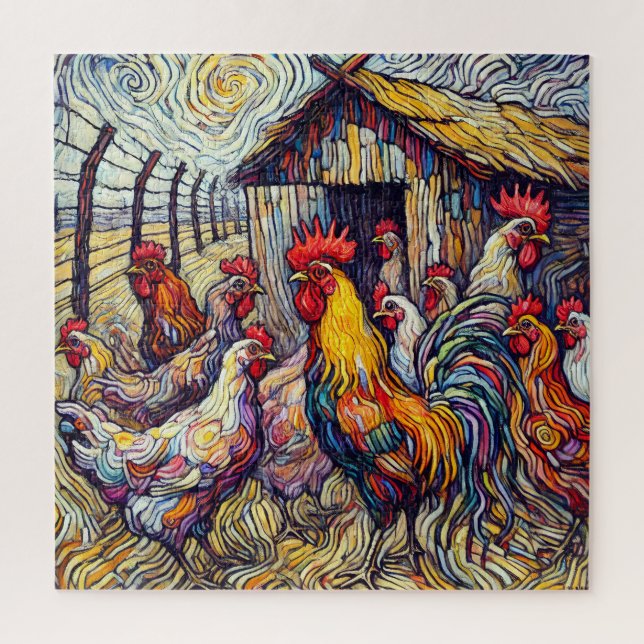 Chicken 600 Piece Puzzle (Vertical)
