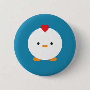Chicken 6 Cm Round Badge