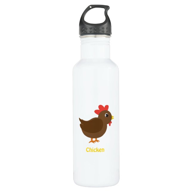 Chicken 710 Ml Water Bottle (Front)