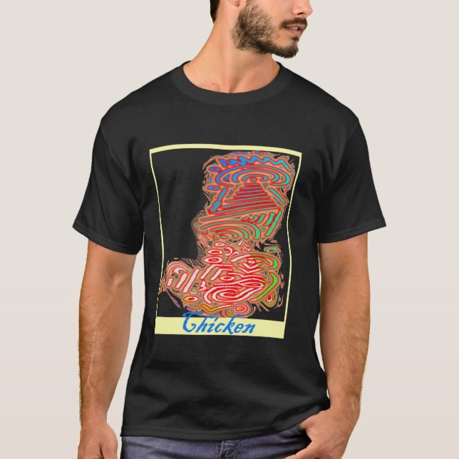 Chicken Abstract Art Original T-Shirt (Front)